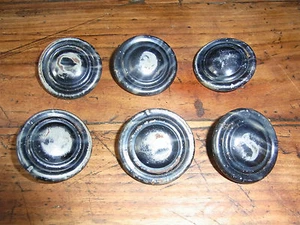 6 boutons tôle peinte dia 32 mm années 20 N02 / 6 old painted metal buttons - Imagen 1 de 9