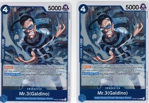 ONE PIECE Card Game Paramount War 2X MR. 3 (GALDINO) OP02-065 RARE FOIL ENGLISH - Picture 1 of 1