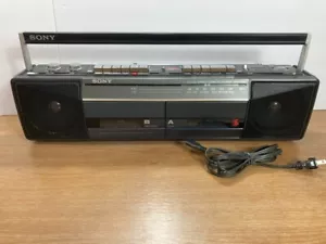 Sony Sound Rider Dual Cassette Radio Boom Box - Dubbing Model CFS-W301 TESTED - Picture 1 of 11