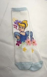 Disney Cinderella Socks Youth Size White And Blue - Picture 1 of 2