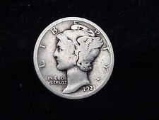 1921 Mercury Dime VG/F | Key Date | Nice Grade, Affordable Coin