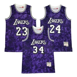 Camiseta deportiva de baloncesto Cosida #23 #24 #34 Púrpura S-2XL - Imagen 1 de 20