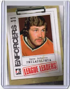 DAVE SCHULTZ 13/14 ITG Enforcers 2 II League Leaders Penalty Minutes #109 Card - Picture 1 of 1