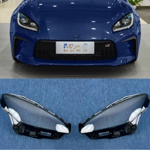 For TOYOTA GR86/Subaru BRZ 2022-25 Left Right Clear Front Headlight Lens Cover - Picture 1 of 11
