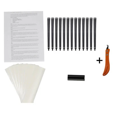 MAJEK GOLF 13 grips JUMBO OS Tour Pro Soft Black Round Golf Grips Grip Kit tape clamp knife