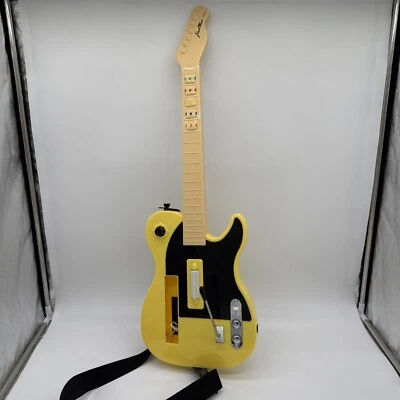 Guitar Hero Nyko Front Man Nintendo Wii Guitarra Amarillo Controlador Probado Funcionando Foto 1 de 4