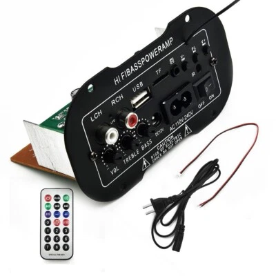 Schlank 220 V 50 W Autozubeh?r BT HiFi Bass Audio USB TF MP3 FM Fernbedienung - Bild 1 von 4