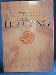 Disney LION KING DELUXE MASTERPIECE VIDEO VHS Edition Plus Lithographs Gift Box