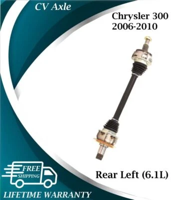 New OE Rear Left CV Axle For 2006-2010 Chrysler 300 6.1L Lifetime Warranty - Imagem 1 de 4