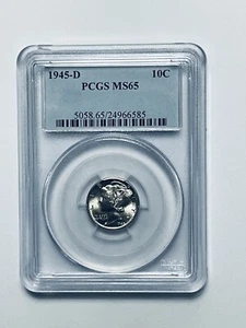 1945-D Mercury Dime PCGS MS65 - Picture 1 of 12