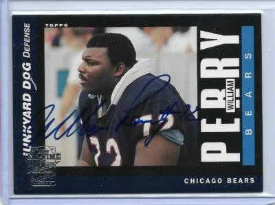 2004 TOPPS FAN FAVORITES WILLIAM PERRY AUTO SIGNED #WP CHICAGO BEARS - Image 1 of 4
