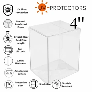 50 estuches protectores PK almacenamiento caja transparente pantalla figuras de vinilo de 4" para Funko POP! - Imagen 1 de 4