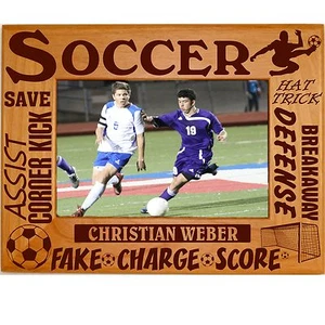 Personalized Soccer Picture Frames 4x6 5x7 8x10 Boys Girls Team Custom Photo - Picture 1 of 69