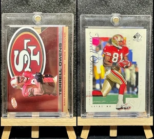 Terrell Owens San Fransisco 49ers 2001 Pacific Atomic Prism & 2000 SPπ WR#81 - Picture 1 of 5