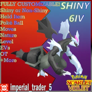 Pokémon Scarlet and Violet ✨SHINY✨ Black Kyurem Bundle 6IV + Customizable - Picture 1 of 1