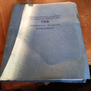 Triumph TR6 PI factory supplementary workshop manual original 1st edition - Picture 1 of 4