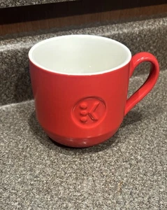 Keurig Signature 14.5 oz Coffee Cup Mug Red Ceramic Embossed Logo Classic Nice - Picture 1 of 5