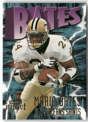 1997 SKYBOX IMPACT MARIO BATES NEW ORLEANS SAINTS #184 - Image 1 of 3