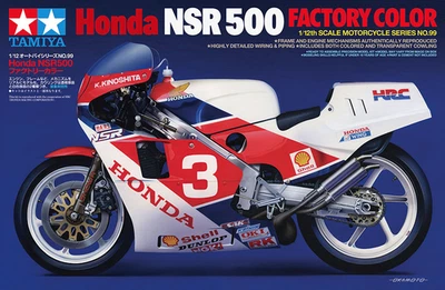 Serie moto Tamiya 1/12 n.99 Honda NSR500 colore di fabbrica 14099 - Immagine 1 di 2