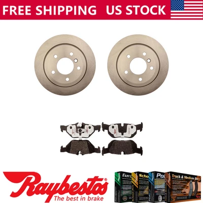 Raybestos Kit Rear Brake Rotors & Hybrid Brake Pads For 2006 BMW 325xi - Image 1 of 4