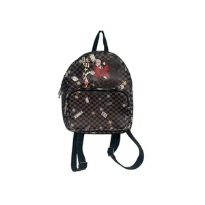 Kakegurui Yumeko & Kirari Black Checkered Cards Anime Mini Backpack - Picture 1 of 12