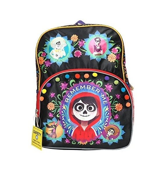 Mochila Grande - Disney - Coco - Remember Me Negro 16" Bolso Escolar con Etiqueta Foto 1 de 1