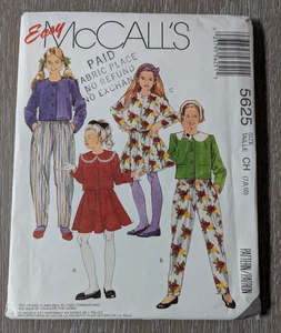 McCall's 5625 Niñas Chaqueta Falda Pantalones 7 8 10 SIN CORTAR De Colección 1991 - Imagen 1 de 2