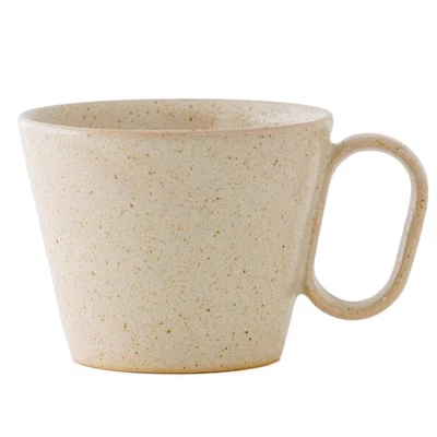 Wired Beans Shigaraki Beige Pottery Mug 240ml Handmade Ceramic Coffee Cup - Image 1 of 4