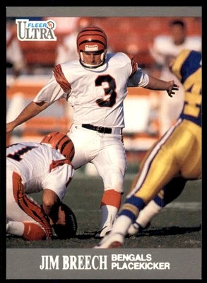 1991 Ultra Jim Breech Cincinnati Bengals #12 - Image 1 of 2