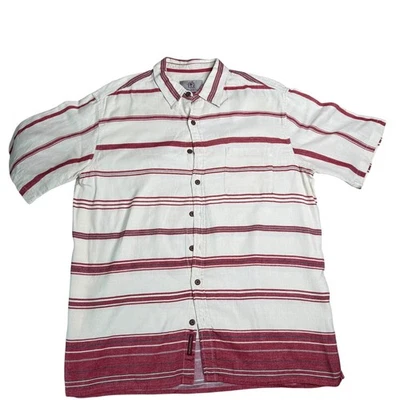 Мужская повседневная рубашка The Territory Ahead в полоску на пуговицах размер XLT - Изображение 1 из 4