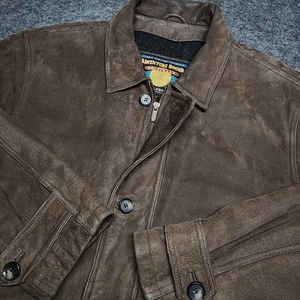 Wilsons Herren Vintage Adventure Bound Lederjacke Mantel isoliert gefüttert Wolle XL - Bild 1 von 11