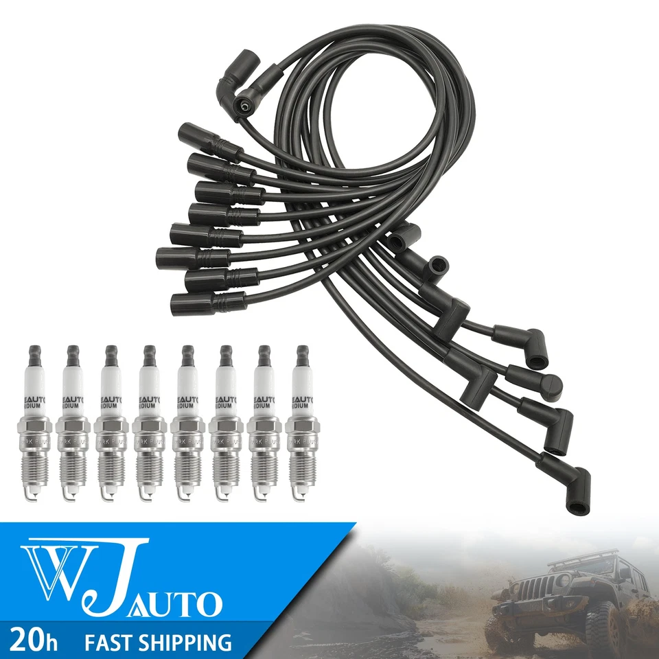 Cables de encendido + bujías para Chevrolet K1500 K2500 Suburban 1997-2002 Foto 1 de 4