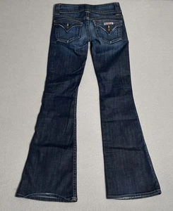 Hudson Jeans Women Size 24 Blue Bootcut Low Rise Flap Pockets EC Made in USA - Picture 1 of 13