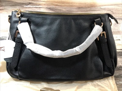 Bolso de mano Kattee mediano de cuero negro con correa para el hombro bolso antipolvo nuevo con etiquetas Foto 1 de 4