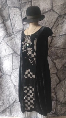 cocon.commerz PRIVATSACHEN Tulpenkleid Seidensamt Ballonkleid Tunika Lagenlook - Bild 1 von 4