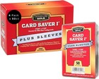 1 BOX(200) CARD SAVER 1 SEMI RIGID CARD HOLDERS PLUS 200 SOFT SLEEVES