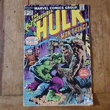 The Incredible Hulk Vs. Man-Thing #197 Ft. The Collector Marvel Comics Low Grade