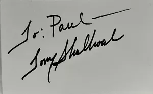 Tony Shalhoub American Actor Signature on Index Card Original Personalized - Picture 1 of 2