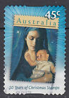 Australien Briefmarke gestempelt 45c 50 years Christmas Stamps Maria Jesus / 547