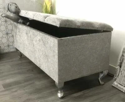 Ottoman Storage Box/ Blanket Box Seating Stool, Toy Box in different colours. - Image 1 of 4