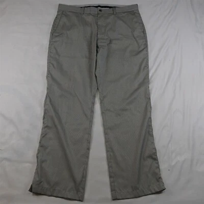 Callaway 34 x 30 灰色条纹排汗科技直筒正装裤 — 第 1/3 张图片