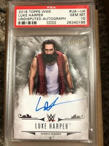 Luke Harper Brodie Lee WWE AEW 2016 Topps Undisputed Auto 279/299 PSA 10 POP 2