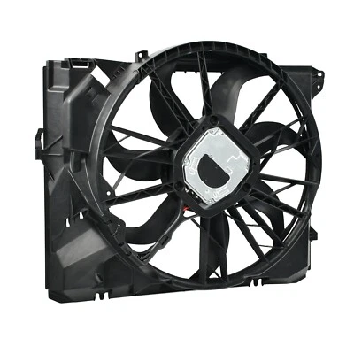 Radiator Cooling Fan Assembly 600W For 06-13 BMW 128i 323i 328i E90 17427562080 - Image 1 of 4