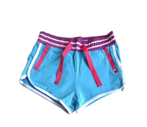 Pantaloncini sportivi abbinati blu da ragazza cotone Little Miss con tasche - Foto 1 di 1