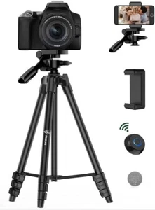 Lightweight Tripod 55"135Cm Travel/Video/Phone/Camera Tripod Stand Wireless ZJ20 - Picture 1 of 6
