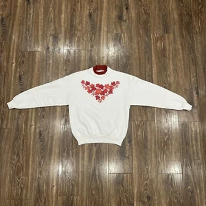 Vintage Morning Sun Finnigan Granny Sweater Embellished Floral Womens M USA MADE - Picture 1 of 16