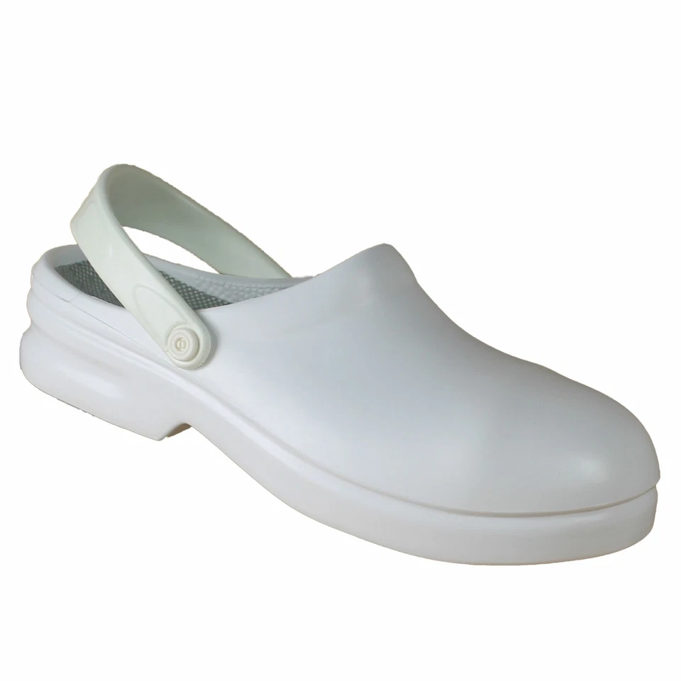SafeWay Unisex Clog SB E A SRC weiß rutschsicher Pflegerschuhe Arztschuhe
