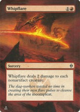 magic painted mtg altered art WHIPFLARE New Phyrexia Free S&H USA