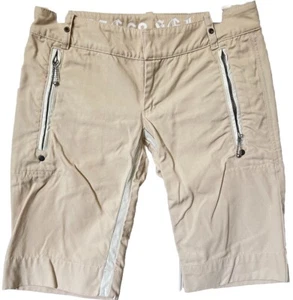 Diesel Cream Denim Fashion Shorts Walking/Hiking Zipper Front Pocket Men's 27x12 - Picture 1 of 24