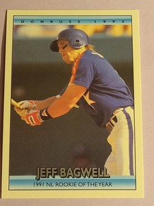 1992 Donruss Jeff Bagwell #BC-6 Error Baseball Card No Period After Inc
